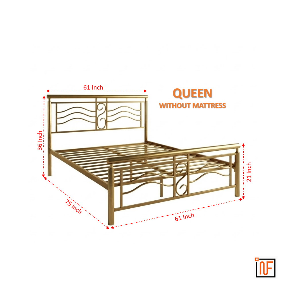 zephyr-namariq-modern-sleek-wavey-wrought-iron-metal-bed-cot-for-bedroom-without-inbuilt-storage-water-resistant-anti-rust-powder-coated-finish-golden
