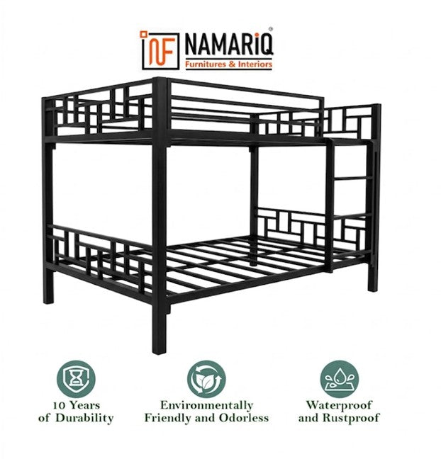 parivar-namariq-upgrade-your-sleep-space-with-the-namariq-full-over-full-metal-bunk-bed-for-4-persons-without-box-storage-without-mattresses-matte-black-powder-coated-finish
