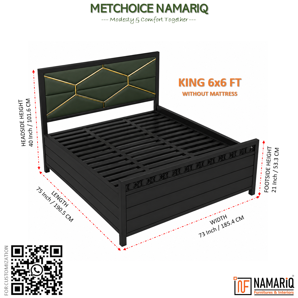 metchoice-namariq-hydraulic-storage-box-metal-bed-frame-with-tufted-fabric-green-golden-headboard-bedroom-furniture-easy-assembly-premium-powder-coated-king-queen-single-sizes-black-color