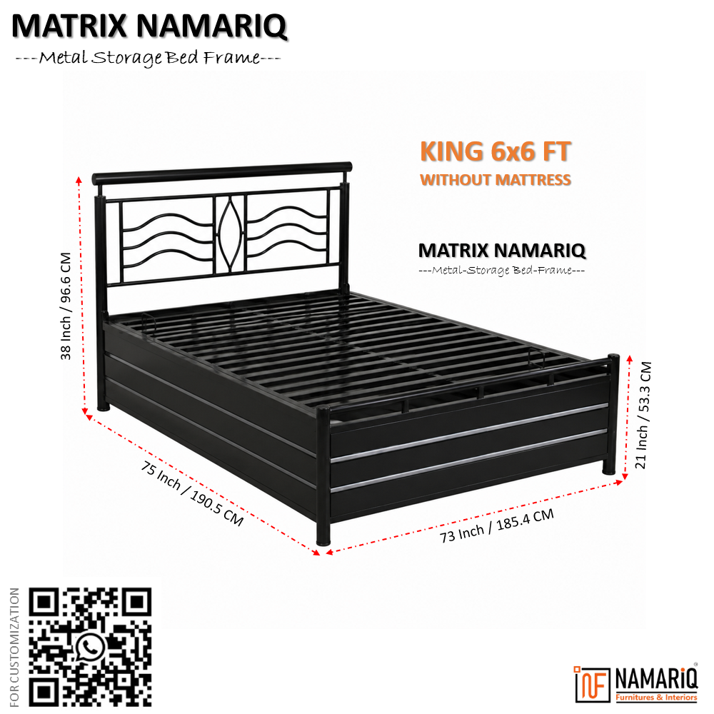 matrix-namariq-hydraulic-box-storage-metal-bed-frame-with-designer-headboard-bedroom-furniture-easy-assembly-premium-powder-coated-king-queen-single-sizes-black-color