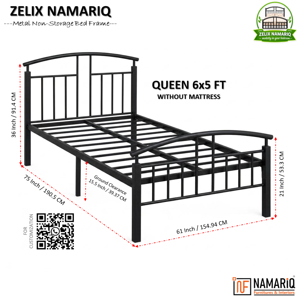 zelix-namariq-wrought-iron-metal-bed-without-inbuilt-storage-box-space-saving-bedroom-living-room-cot-bed-king-queen-single-sizes-with-without-mattress-black-color
