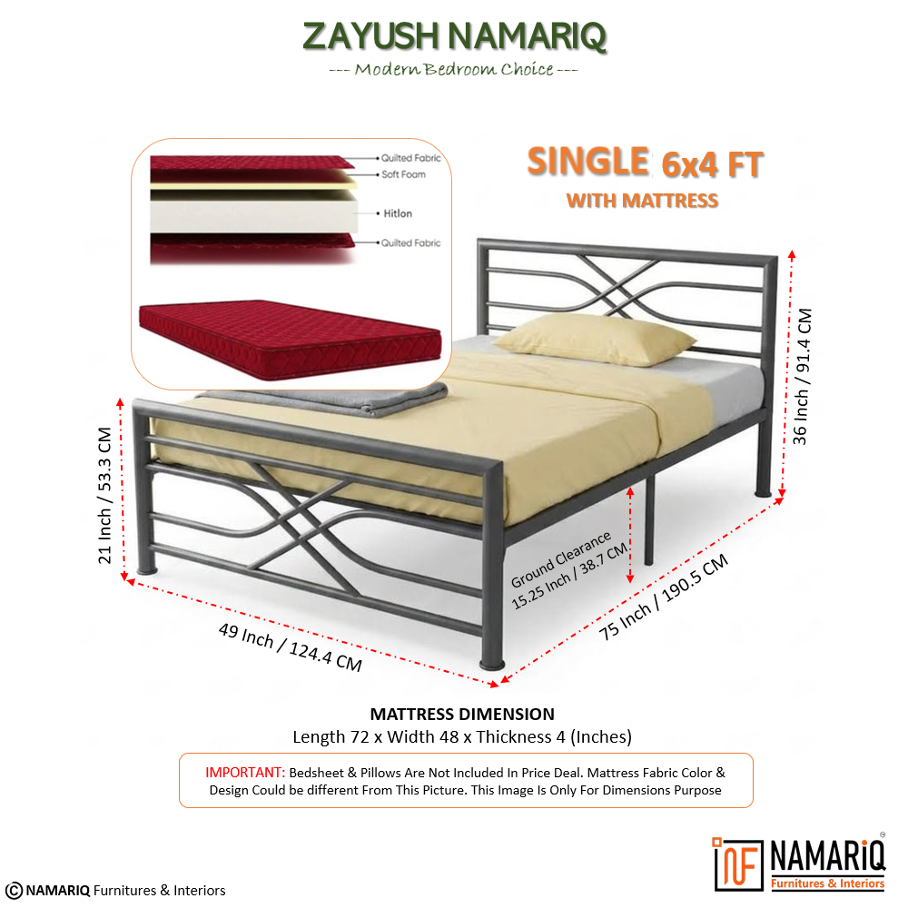 zayush-namariq-heavy-duty-metal-bed-frame-with-modern-geometric-headboard-footboard-bedroom-home-furniture-with-without-mattress-powder-coated-grey-finish-king-queen-single-sizes