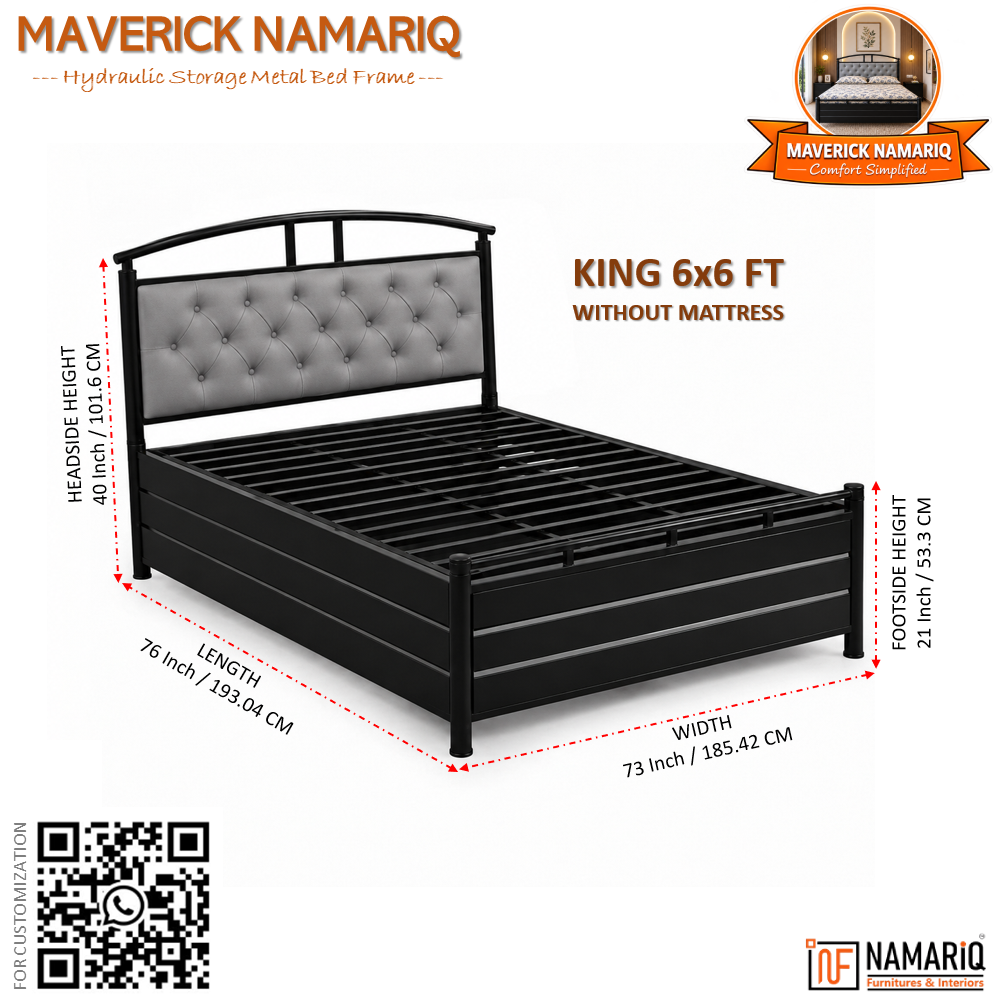 maverick-namariq-hydraulic-storage-metal-bed-frame-with-cushioned-tufted-headboard-bedroom-furniture-easy-assembly-premium-powder-coated-king-queen-single-sizes-black-grey-color