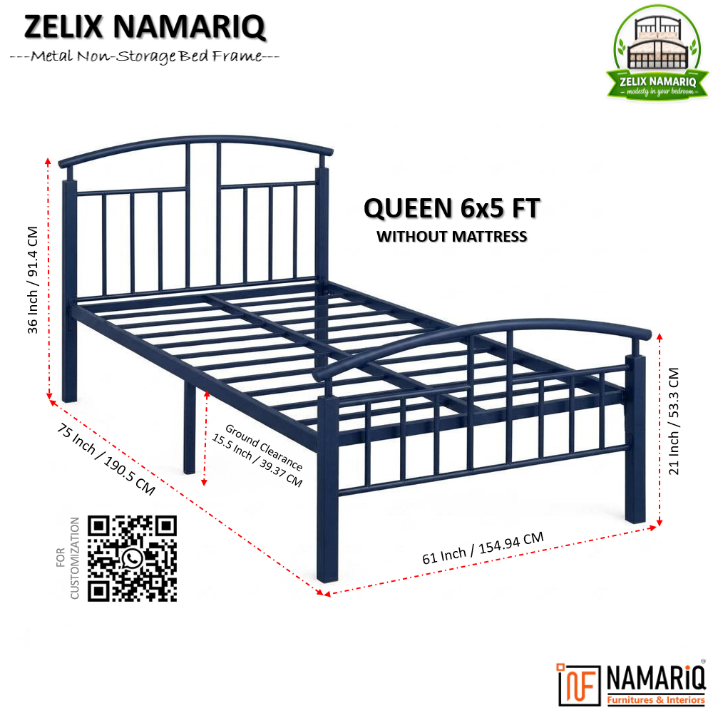 zelix-namariq-wrought-iron-metal-bed-without-inbuilt-storage-box-space-saving-bedroom-living-room-cot-bed-king-queen-single-sizes-with-without-mattress-blue-color