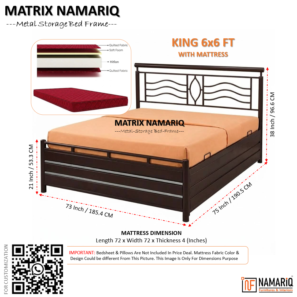 matrix-namariq-hydraulic-box-storage-metal-bed-frame-with-designer-headboard-bedroom-furniture-easy-assembly-premium-powder-coated-king-queen-single-sizes-brown-color