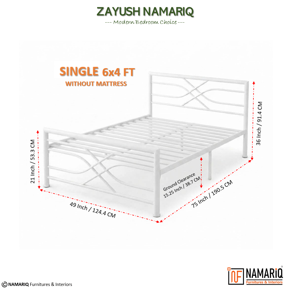 zayush-namariq-heavy-duty-metal-bed-frame-with-modern-geometric-headboard-footboard-bedroom-home-furniture-with-without-mattress-powder-coated-white-finish-king-queen-single-sizes
