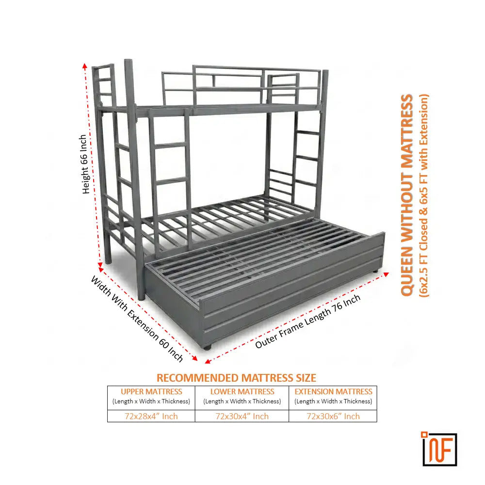 novus-namariq-twin-over-full-hydraulic-storage-triple-zone-bunk-bed-anti-rust-moisture-proof-powder-coated-finish-grey