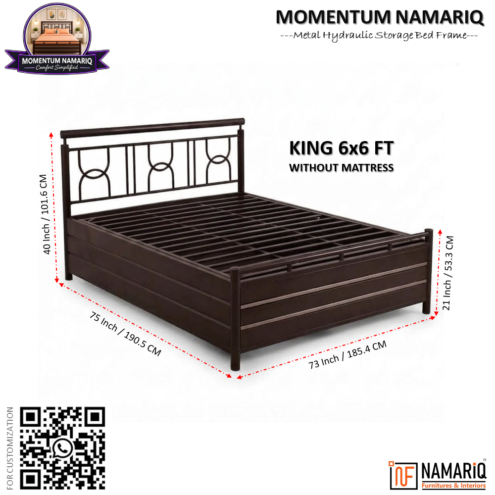momentum-namariq-heavy-duty-hydraulic-storage-metal-bed-frame-with-designer-headboard-bedroom-furniture-easy-assembly-premium-powder-coated-king-queen-single-sizes-brown-color
