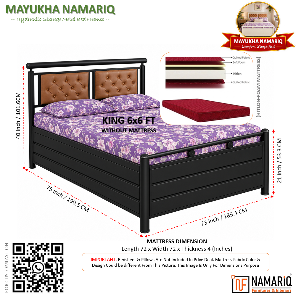 mayukha-namariq-metal-hydraulic-storage-bed-dual-tufted-headboards-bedroom-furniture-easy-assembly-premium-powder-coated-king-queen-single-sizes-black-frame-with-brown-headboard-color