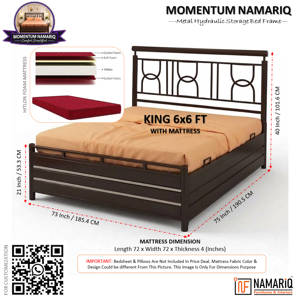 momentum-namariq-heavy-duty-hydraulic-storage-metal-bed-frame-with-designer-headboard-bedroom-furniture-easy-assembly-premium-powder-coated-king-queen-single-sizes-brown-color