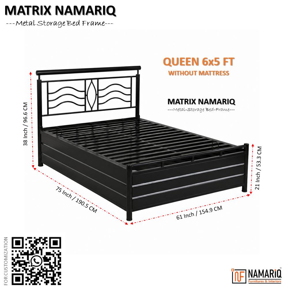 matrix-namariq-hydraulic-box-storage-metal-bed-frame-with-designer-headboard-bedroom-furniture-easy-assembly-premium-powder-coated-king-queen-single-sizes-black-color