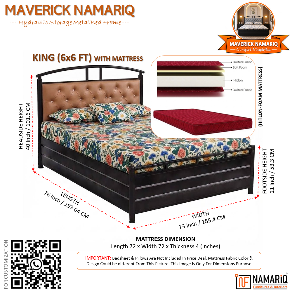 maverick-namariq-hydraulic-storage-metal-bed-frame-with-cushioned-tufted-headboard-bedroom-furniture-easy-assembly-premium-powder-coated-king-queen-single-sizes-black-brown-color
