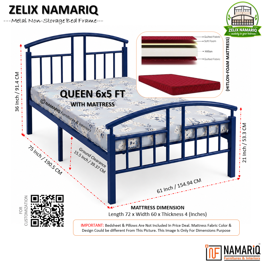zelix-namariq-wrought-iron-metal-bed-without-inbuilt-storage-box-space-saving-bedroom-living-room-cot-bed-king-queen-single-sizes-with-without-mattress-blue-color