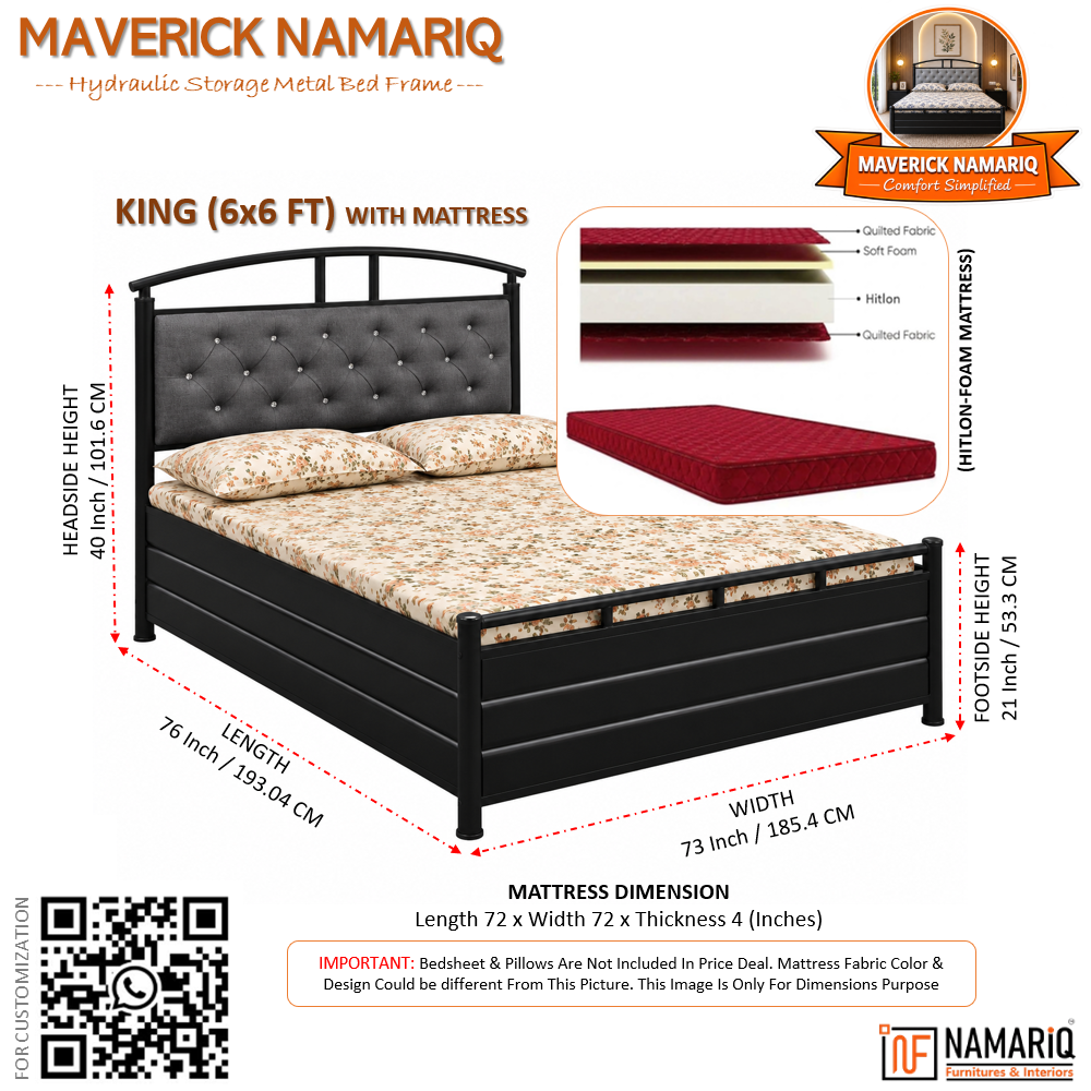 maverick-namariq-hydraulic-storage-metal-bed-frame-with-cushioned-tufted-headboard-bedroom-furniture-easy-assembly-premium-powder-coated-king-queen-single-sizes-black-grey-color