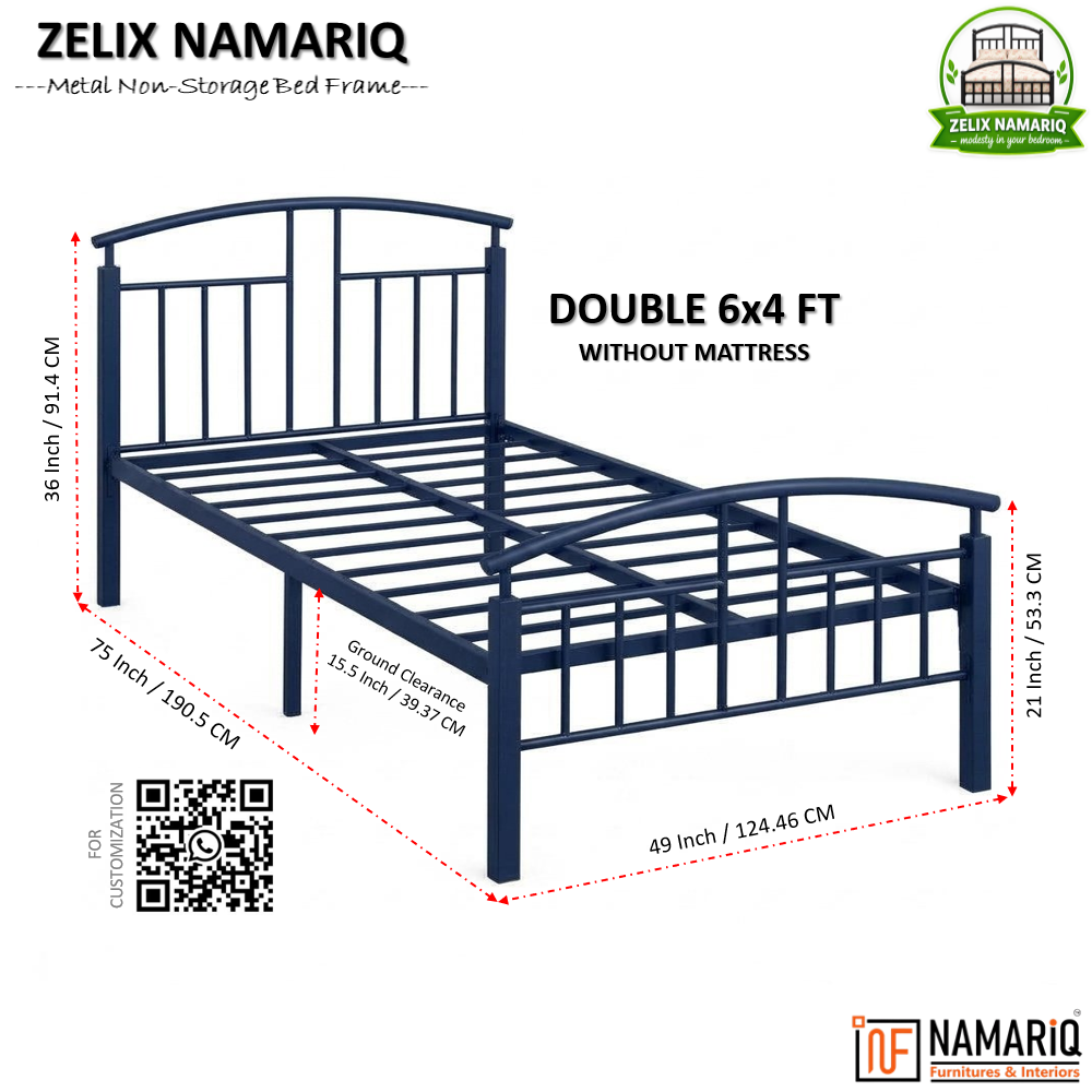 zelix-namariq-wrought-iron-metal-bed-without-inbuilt-storage-box-space-saving-bedroom-living-room-cot-bed-king-queen-single-sizes-with-without-mattress-blue-color