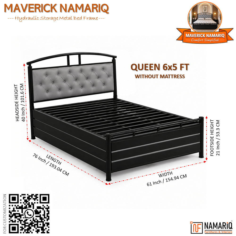 maverick-namariq-hydraulic-storage-metal-bed-frame-with-cushioned-tufted-headboard-bedroom-furniture-easy-assembly-premium-powder-coated-king-queen-single-sizes-black-grey-color