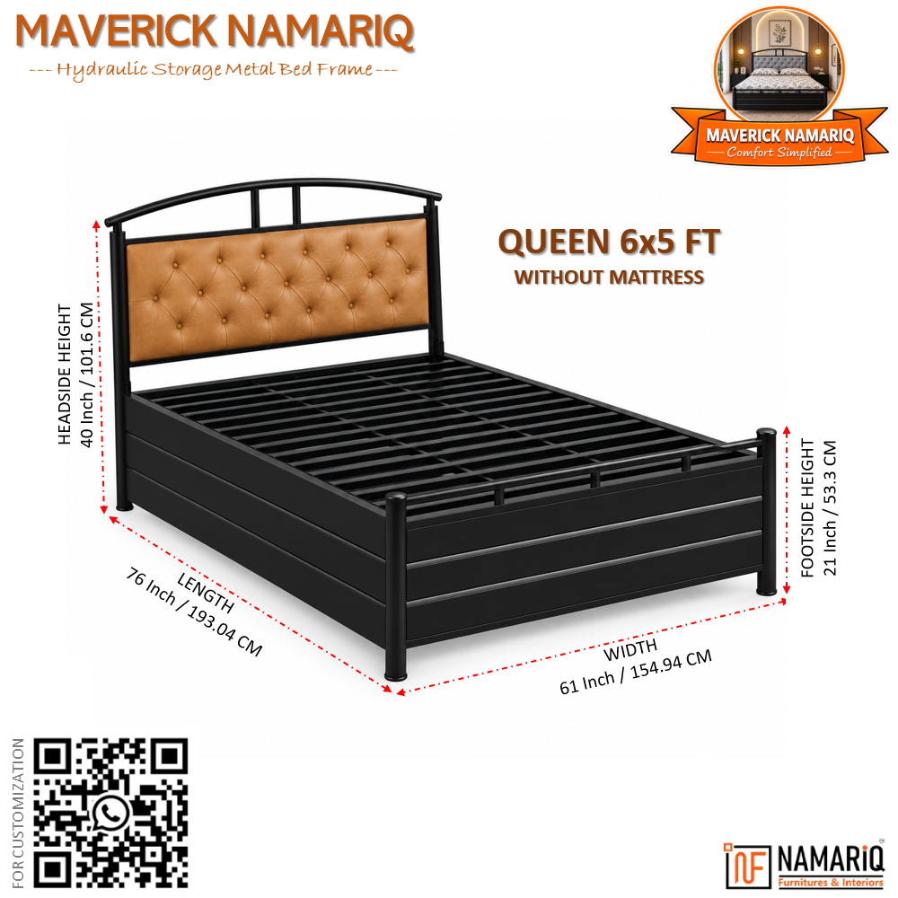 maverick-namariq-hydraulic-storage-metal-bed-frame-with-cushioned-tufted-headboard-bedroom-furniture-easy-assembly-premium-powder-coated-king-queen-single-sizes-black-brown-color