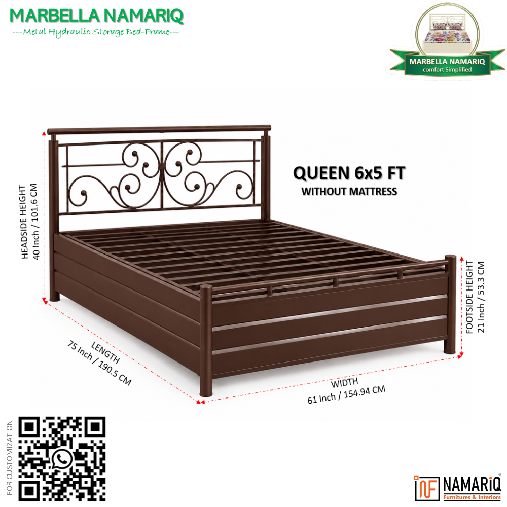 marbella-namariq-heavy-duty-metal-hydraulic-storage-bed-frame-classic-designer-headboard-bedroom-furniture-easy-assembly-premium-powder-coated-king-queen-single-sizes-brown-color