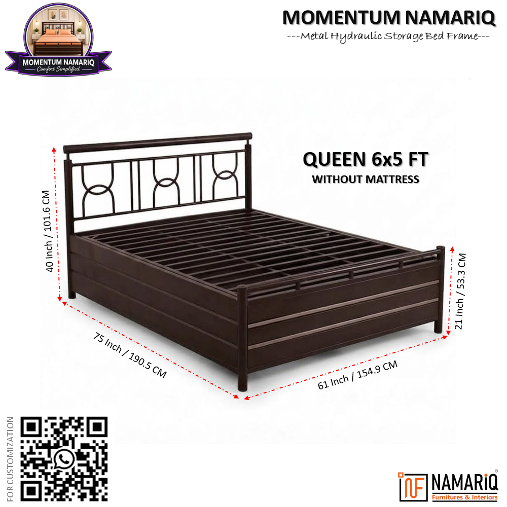momentum-namariq-heavy-duty-hydraulic-storage-metal-bed-frame-with-designer-headboard-bedroom-furniture-easy-assembly-premium-powder-coated-king-queen-single-sizes-brown-color