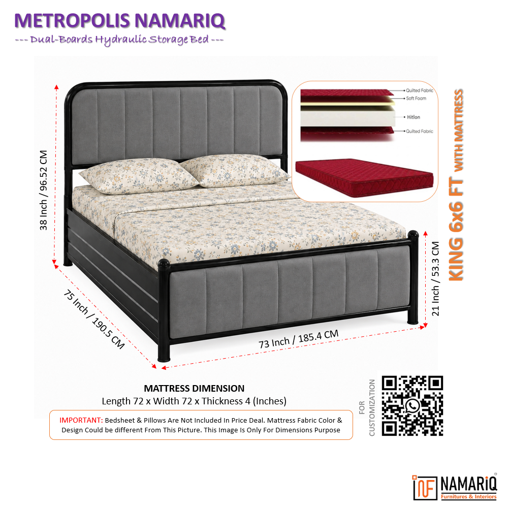 metropolis-namariq-hydraulic-storage-metal-bed-frame-with-cushioned-tufted-head-footboards-bedroom-furniture-easy-assembly-premium-powder-coated-king-queen-single-sizes-black-grey-color