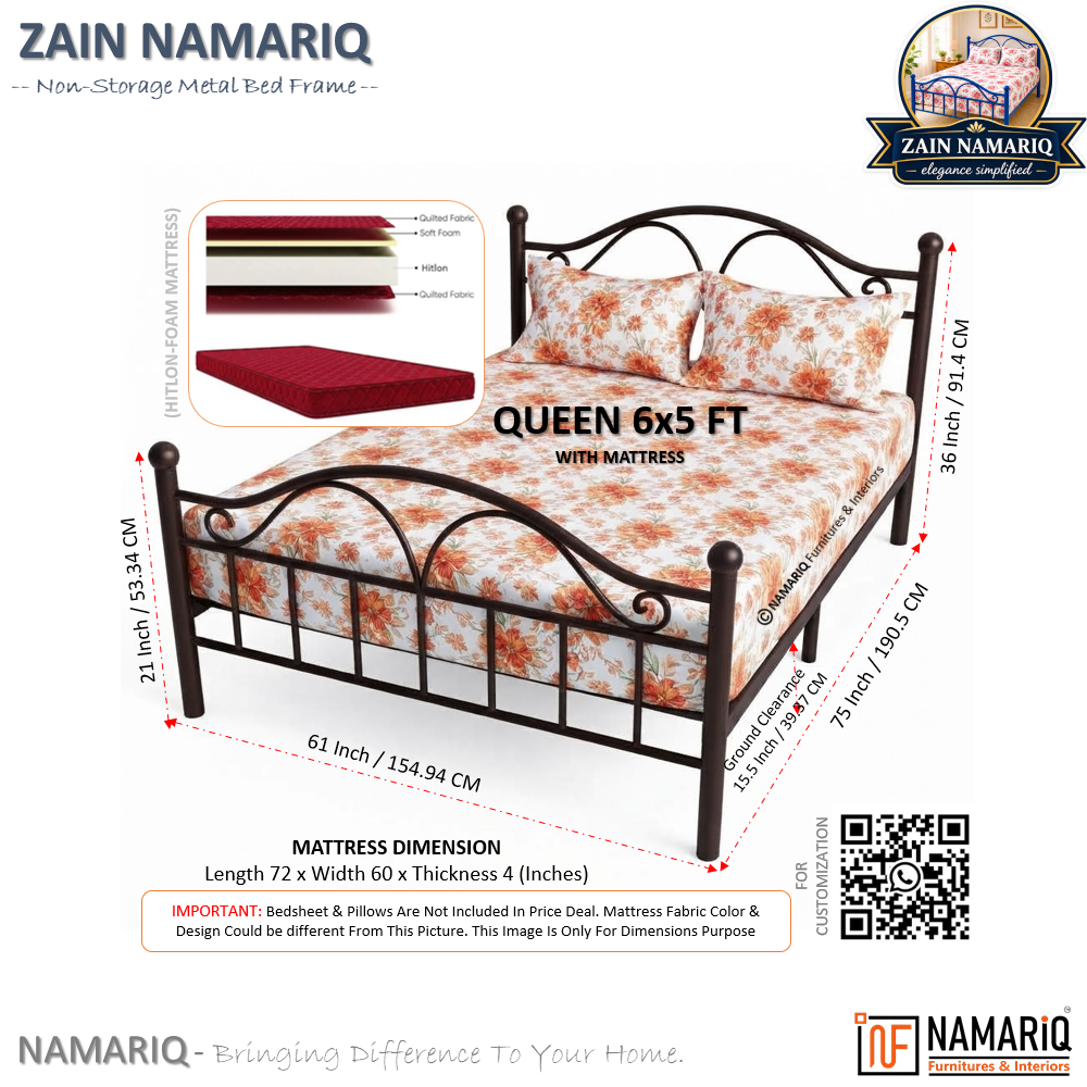 zain-namariq-wrought-iron-modern-metal-bed-cot-space-saving-bedroom-furniture-elegant-head-footboard-noise-free-easy-assembly-with-without-mattress-king-queen-single-sizes-powder-coated-brown-color