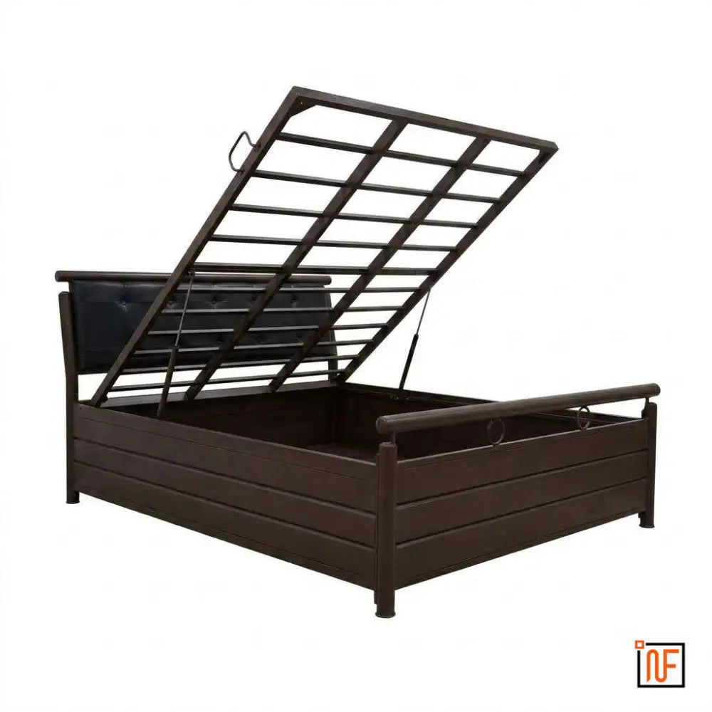 magnifique-namariq-stylish-metal-bed-with-hydraulic-box-storage-water-resistant-anti-rust-powder-coated-finish-brown