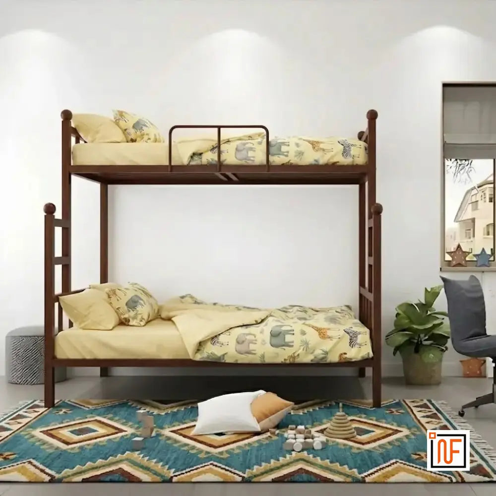 dominus-namariq-twin-over-full-heavy-duty-metal-bunk-bed-anti-rust-water-resistant-powder-coated-finish-black-brown-ivory