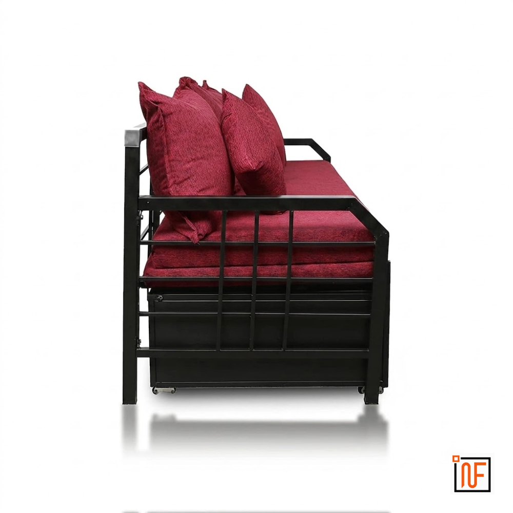omega-namariq-minimalist-design-wrought-metal-sofa-cum-bed-convertible-sofa-cum-bed-with-hydraulic-box-storage-for-bedroom-living-room-water-resistant-anti-rust-powder-coated-finish-black-red-combination