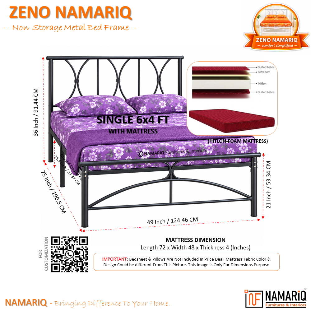 zeno-namariq-solid-wrought-iron-metal-bed-cot-without-inbuilt-storage-box-space-saving-bedroom-furniture-architectural-arched-head-footboard-with-without-mattress-king-queen-single-sizes-powder-coated-black-color