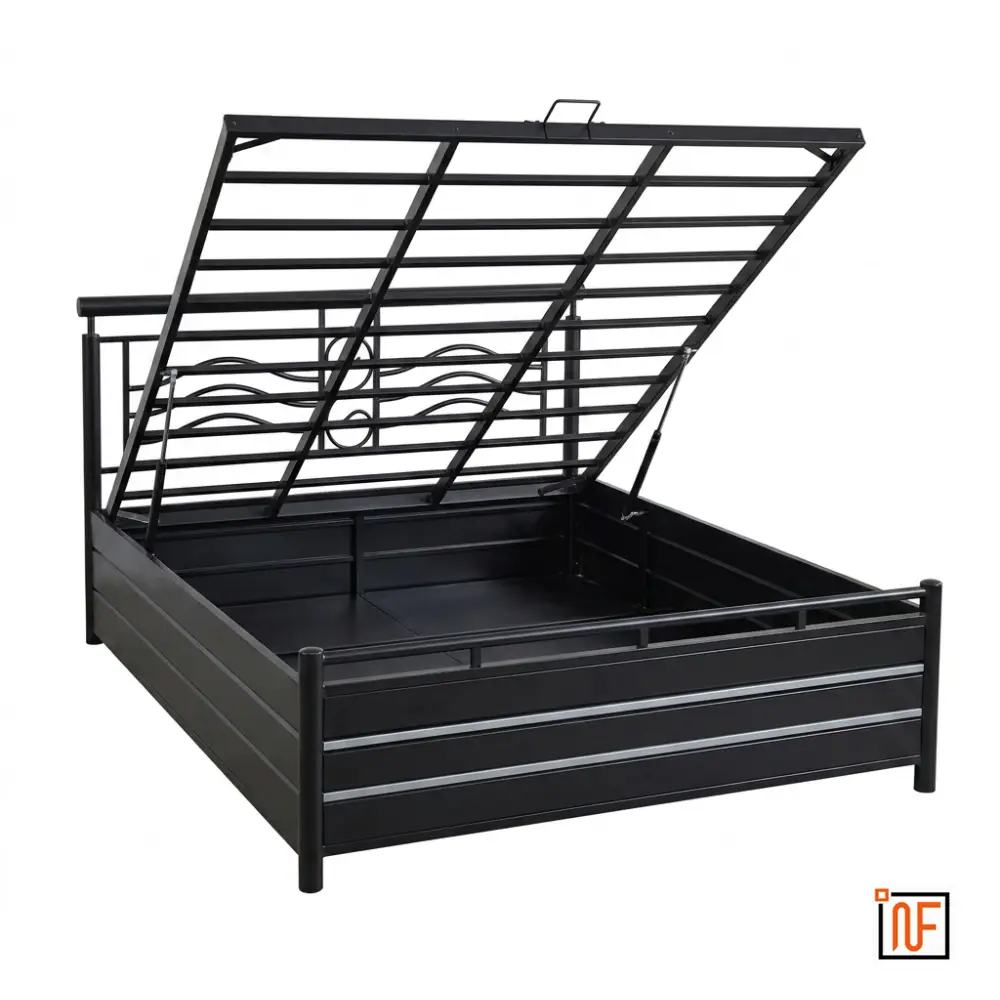 matrix-namariq-wavey-designed-wrought-iron-metal-bed-with-hydraulic-box-storage-water-resistant-anti-rust-powder-coated-finish-black