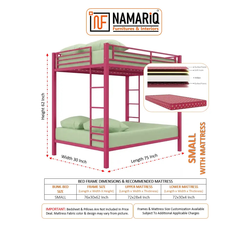 aegis-namariq-twin-over-twin-heavy-duty-metal-bunk-bed-without-inbuilt-storage-anti-rust-water-resistant-powder-coated-finish-dark-pink