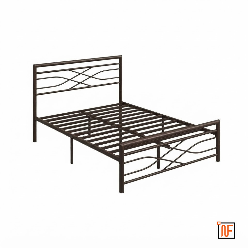 zayush-namariq-stylish-sleek-wrought-iron-metal-bed-for-bedroom-without-inbuilt-storage-water-resistant-anti-rust-powder-coated-finish-brown