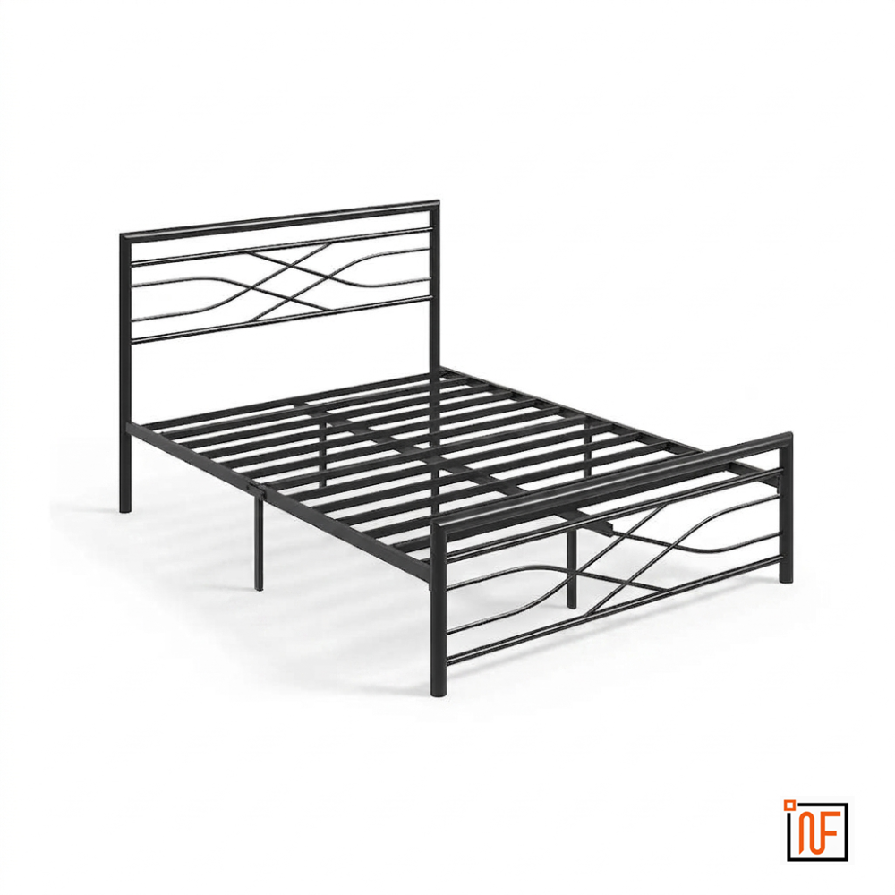 zayush-namariq-stylish-sleek-wrought-iron-metal-bed-for-bedroom-without-inbuilt-storage-water-resistant-anti-rust-powder-coated-finish-black