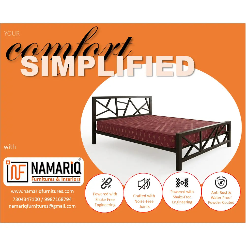 executive-namariq-modern-geometric-x-pattern-solid-metal-bed-without-inbuilt-storage-water-resistant-anti-rust-powder-coated-finish-black