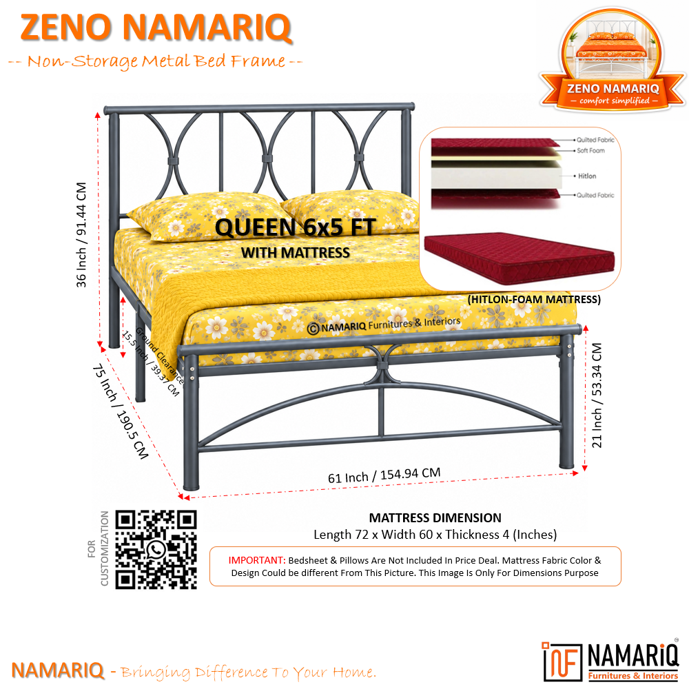 zeno-namariq-solid-wrought-iron-metal-bed-cot-without-inbuilt-storage-box-space-saving-bedroom-furniture-architectural-arched-head-footboard-with-without-mattress-king-queen-single-sizes-powder-coated-grey-color
