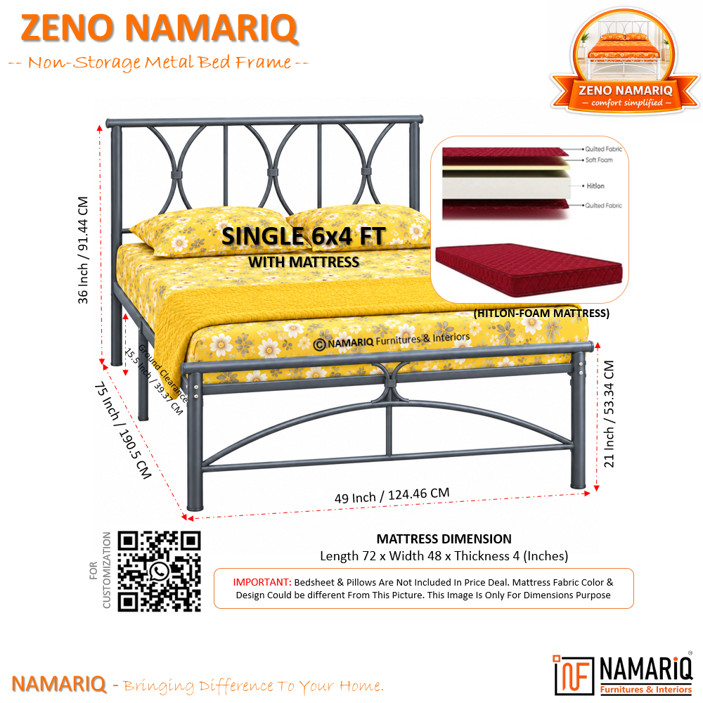 zeno-namariq-solid-wrought-iron-metal-bed-cot-without-inbuilt-storage-box-space-saving-bedroom-furniture-architectural-arched-head-footboard-with-without-mattress-king-queen-single-sizes-powder-coated-grey-color