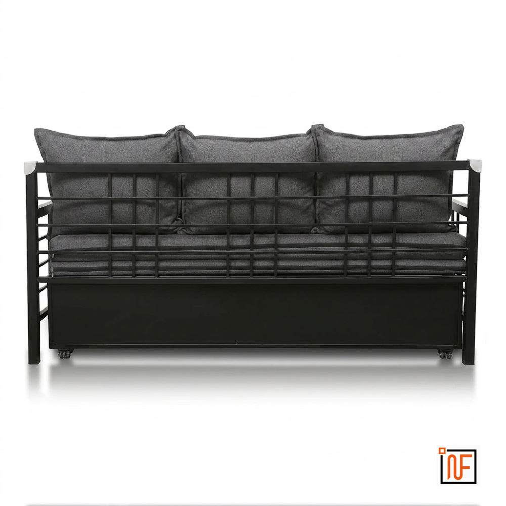 omega-namariq-minimalist-design-wrought-metal-sofa-cum-bed-convertible-sofa-cum-bed-with-hydraulic-box-storage-for-bedroom-living-room-water-resistant-anti-rust-powder-coated-finish-black-grey-combination