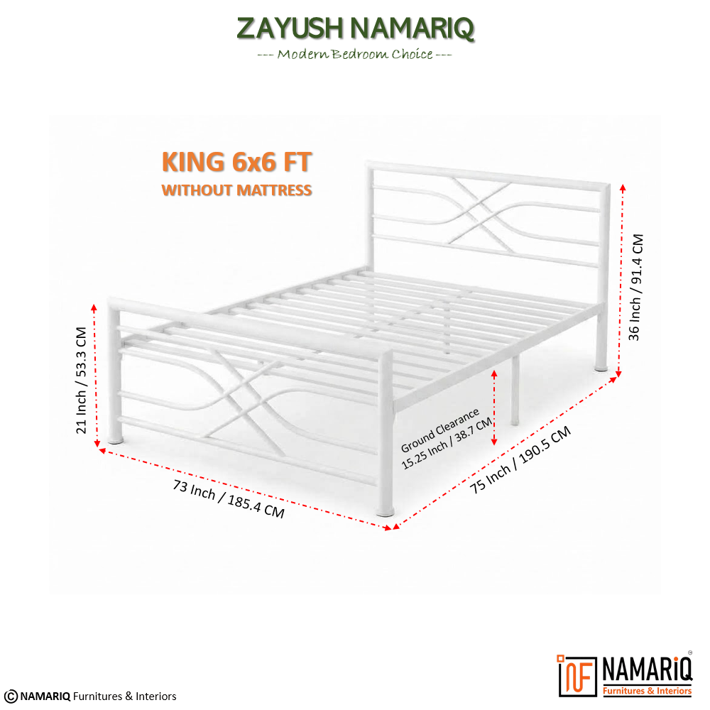 zayush-namariq-heavy-duty-metal-bed-frame-with-modern-geometric-headboard-footboard-bedroom-home-furniture-with-without-mattress-powder-coated-white-finish-king-queen-single-sizes