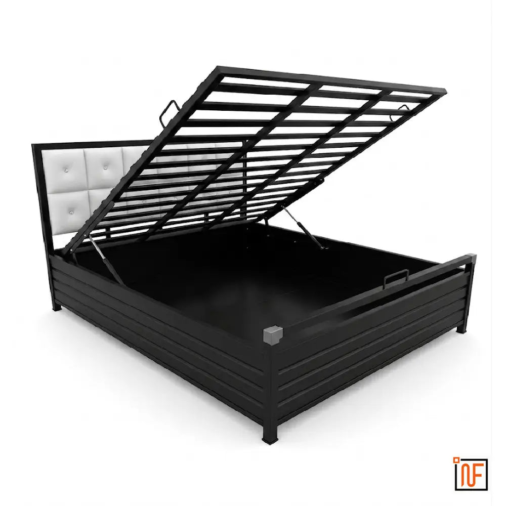 majestic-namariq-stylish-metal-bed-with-hydraulic-box-storage-headboard-cushion-water-resistant-anti-rust-powder-coated-finish-black