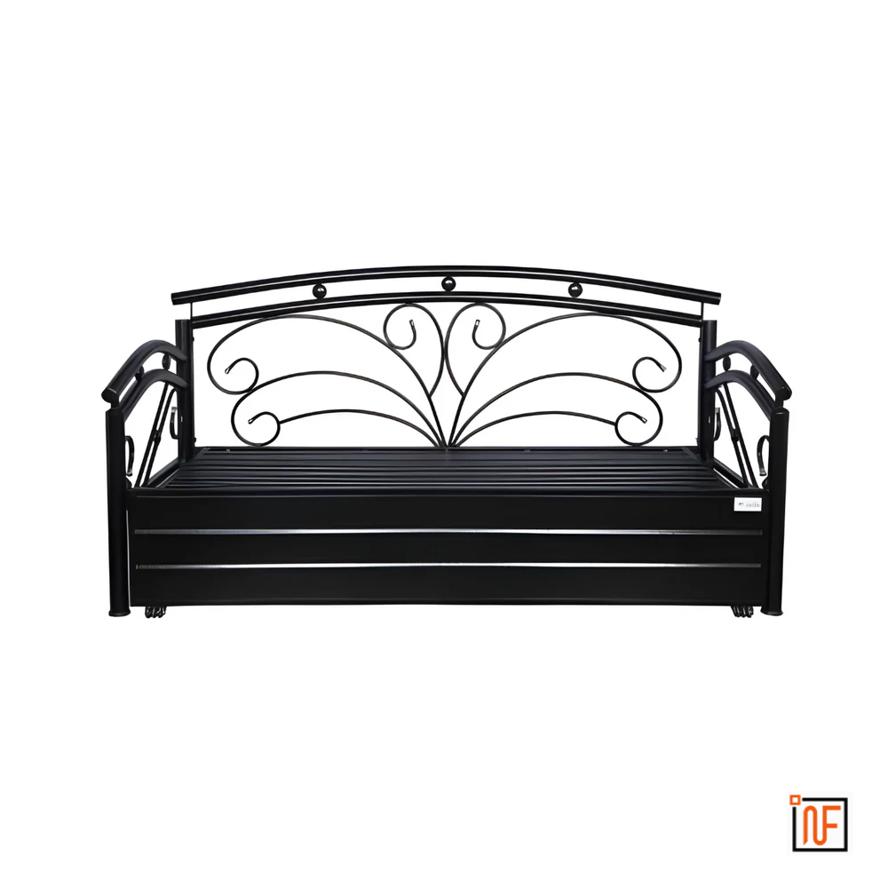 onyx-namariq-butterfly-design-frame-metal-sofa-cum-bed-convertible-sofa-cum-bed-with-hydraulic-box-storage-for-bedroom-living-room-water-resistant-anti-rust-powder-coated-finish-black-green-tone