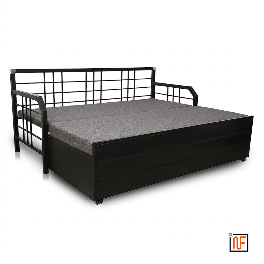 omega-namariq-minimalist-design-wrought-metal-sofa-cum-bed-convertible-sofa-cum-bed-with-hydraulic-box-storage-for-bedroom-living-room-water-resistant-anti-rust-powder-coated-finish-black-grey-combination