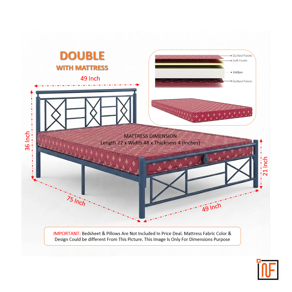 zurex-namariq-stylish-sleek-wrought-iron-metal-bed-for-bedroom-without-inbuilt-storage-water-resistant-anti-rust-powder-coated-finish-blue