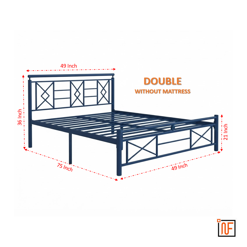 zurex-namariq-stylish-sleek-wrought-iron-metal-bed-for-bedroom-without-inbuilt-storage-water-resistant-anti-rust-powder-coated-finish-blue