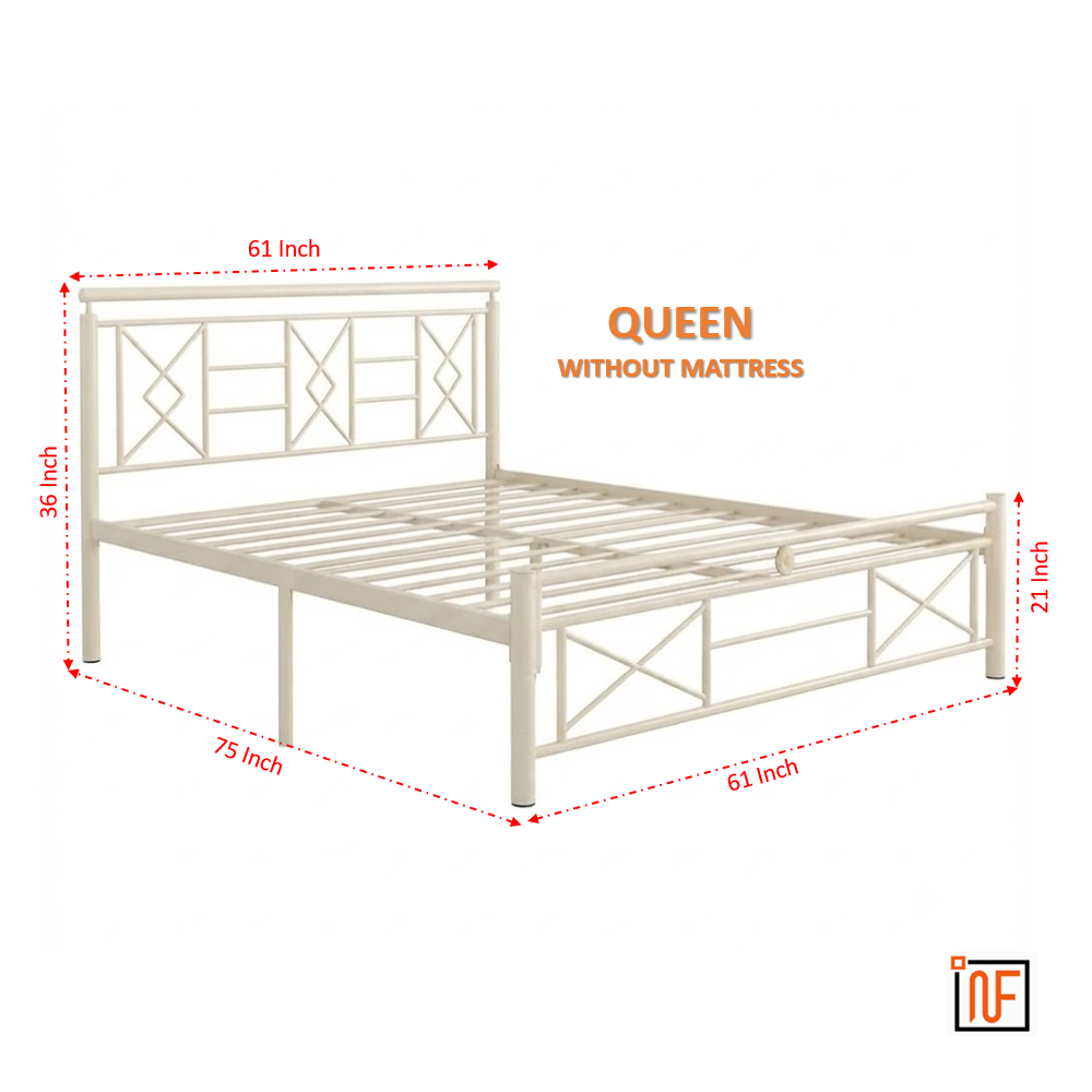 zurex-namariq-stylish-sleek-wrought-iron-metal-bed-for-bedroom-without-inbuilt-storage-water-resistant-anti-rust-powder-coated-finish-ivory