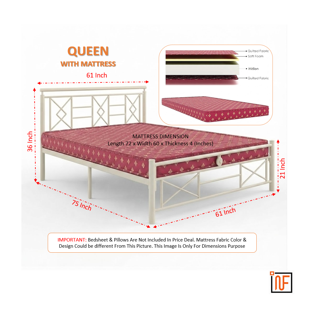zurex-namariq-stylish-sleek-wrought-iron-metal-bed-for-bedroom-without-inbuilt-storage-water-resistant-anti-rust-powder-coated-finish-ivory