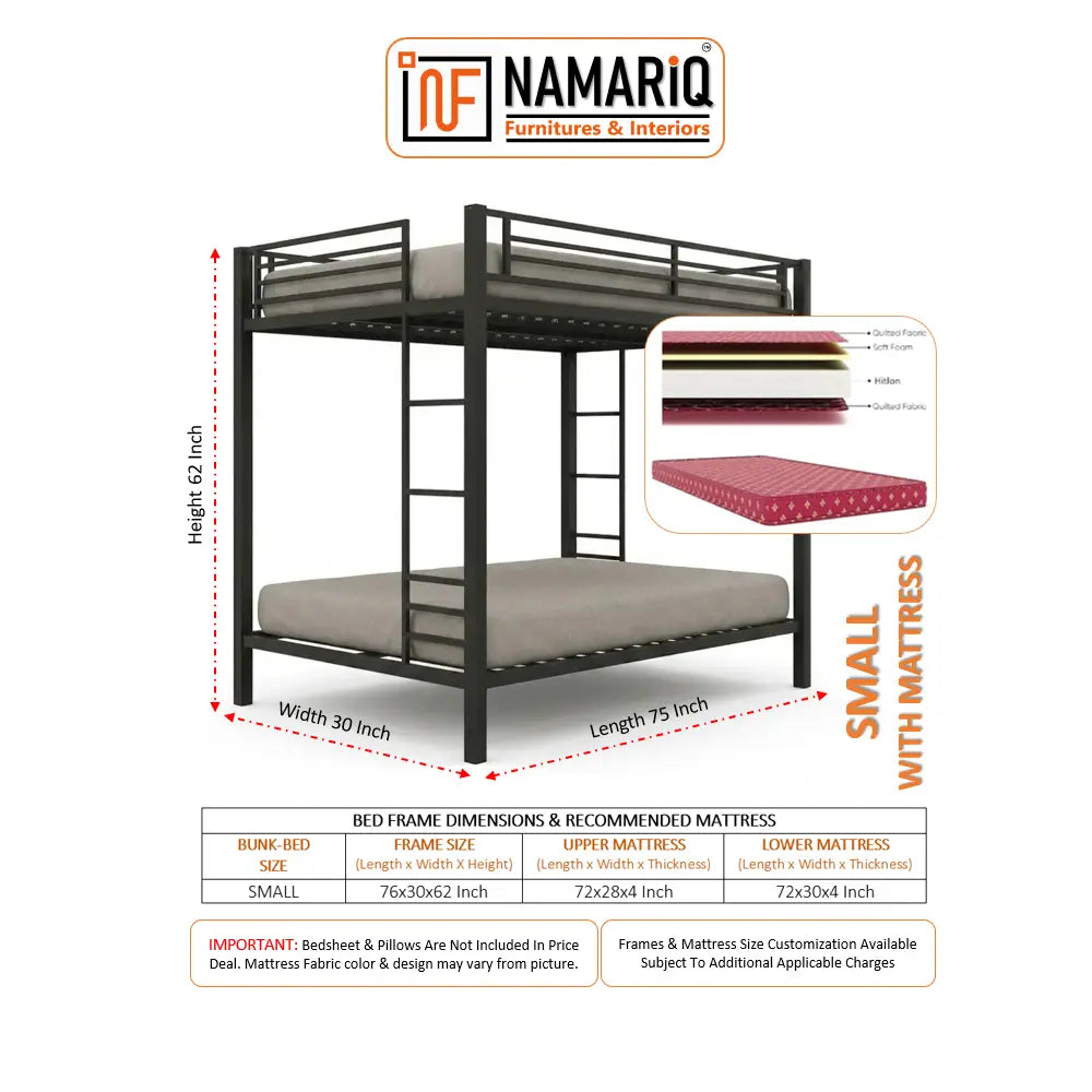 aegis-namariq-twin-over-twin-heavy-duty-metal-bunk-bed-without-inbuilt-storage-anti-rust-water-resistant-powder-coated-finish-black