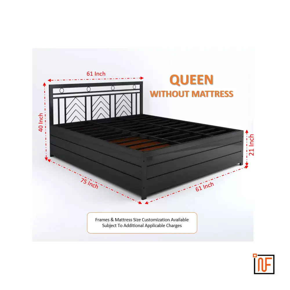 maitra-namariq-modern-metal-bed-with-hydraulic-box-storage-water-resistant-anti-rust-powder-coated-finish-black