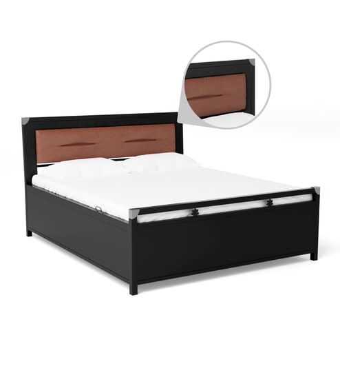 fulin-metal-box-storage-bed-in-black-powder-coating-finish-brown-headrest